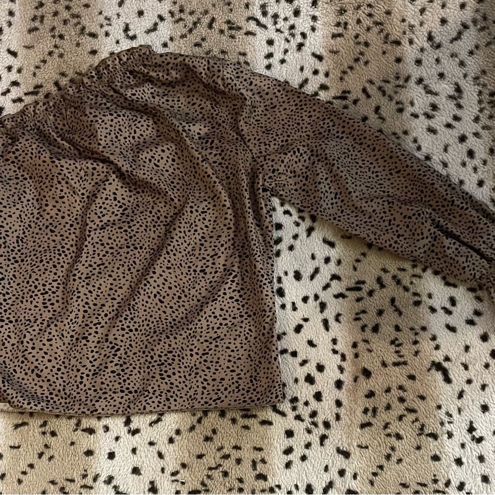 SHEIN Brown Leopard Print Long Sleeve Top